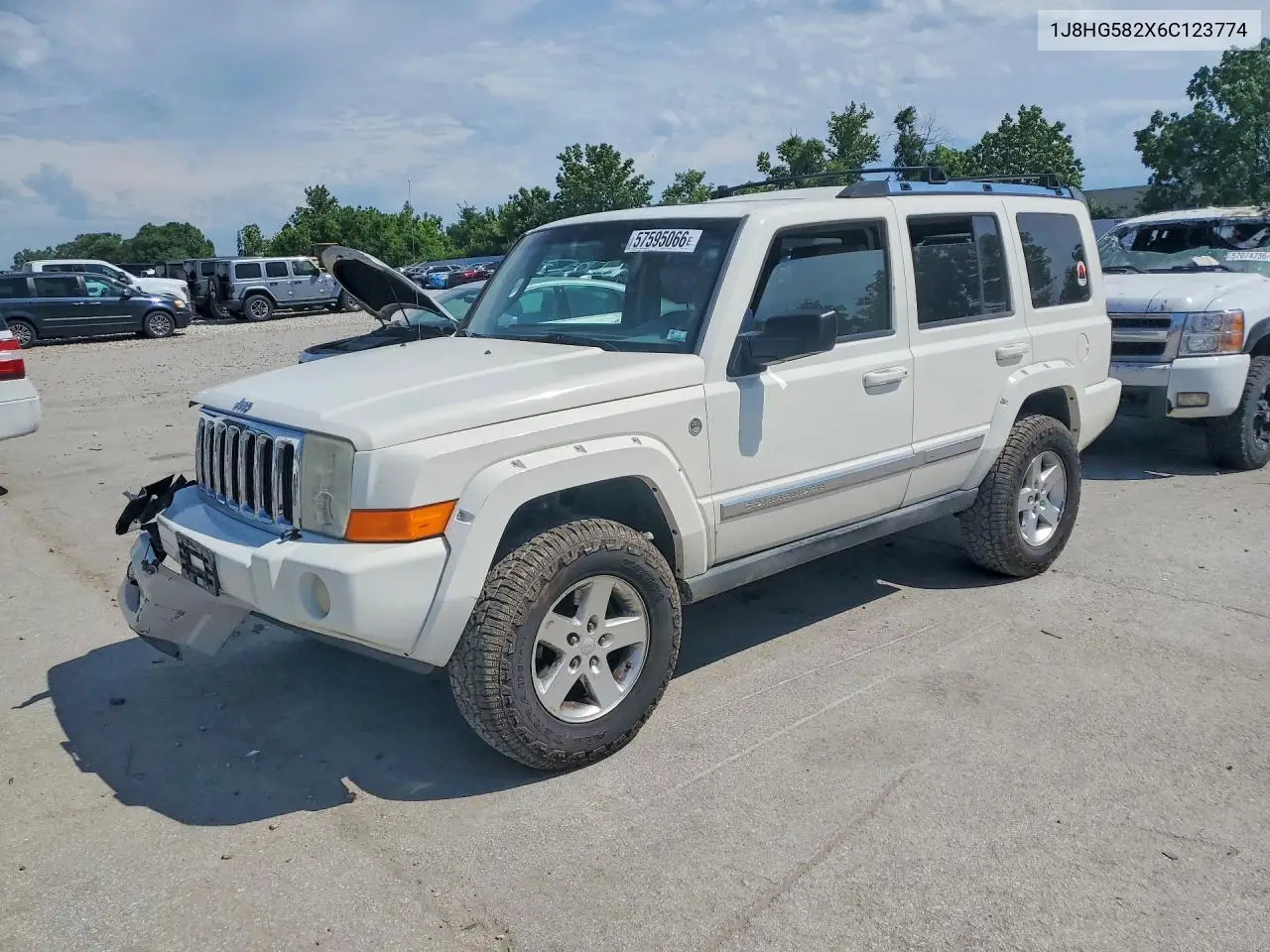 2006 Jeep Commander Limited VIN: 1J8HG582X6C123774 Lot: 57595066