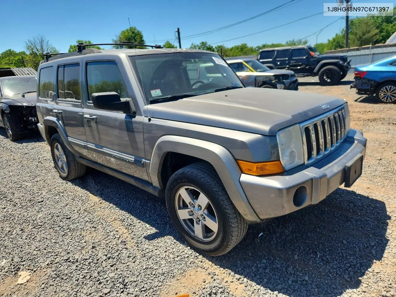 2007 Jeep Commander VIN: 1J8HG48N97C671397 Lot: 55207906