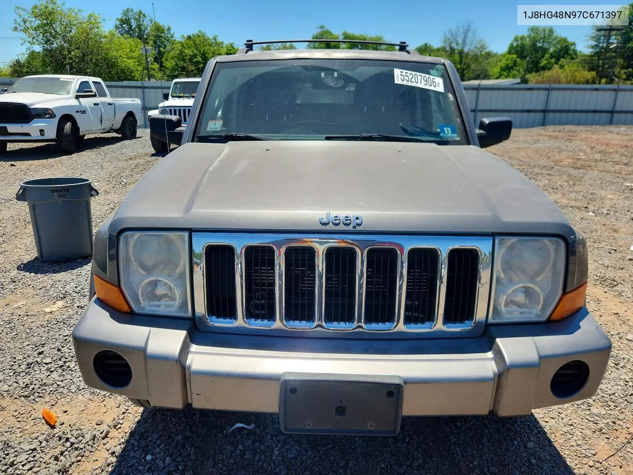 2007 Jeep Commander VIN: 1J8HG48N97C671397 Lot: 55207906