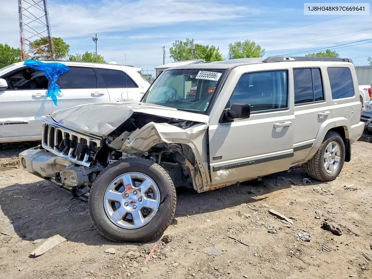 2007 Jeep Commander VIN: 1J8HG48K97C669641 Lot: 55558996