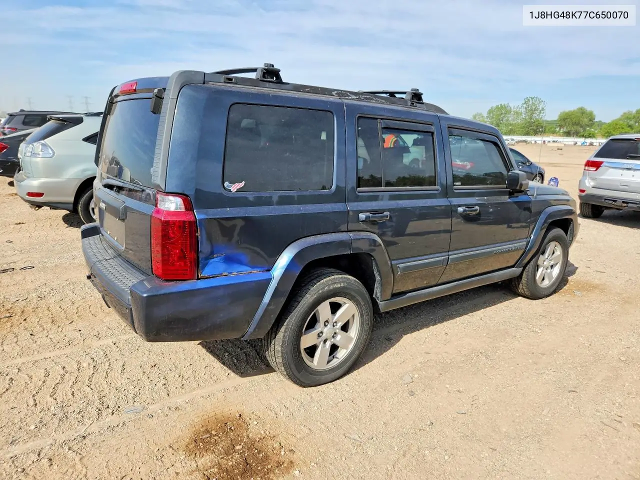 2007 Jeep Commander VIN: 1J8HG48K77C650070 Lot: 55706536