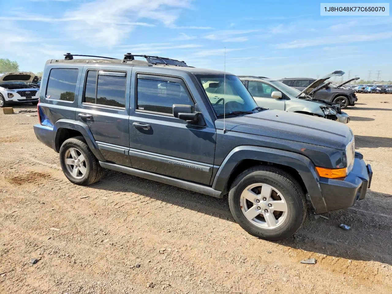 2007 Jeep Commander VIN: 1J8HG48K77C650070 Lot: 55706536