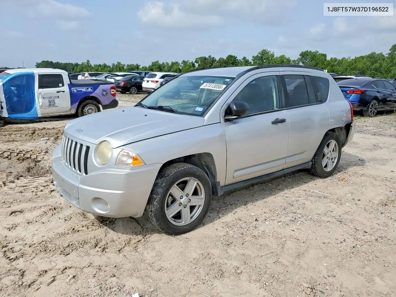 2007 Jeep Compass Limited VIN: 1J8FT57W37D196522 Lot: 57413056