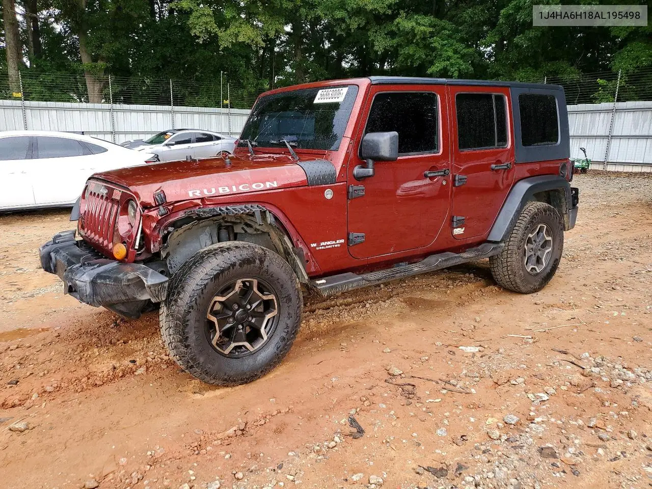 2010 Jeep Wrangler Unlimited Rubicon VIN: 1J4HA6H18AL195498 Lot: 56863006
