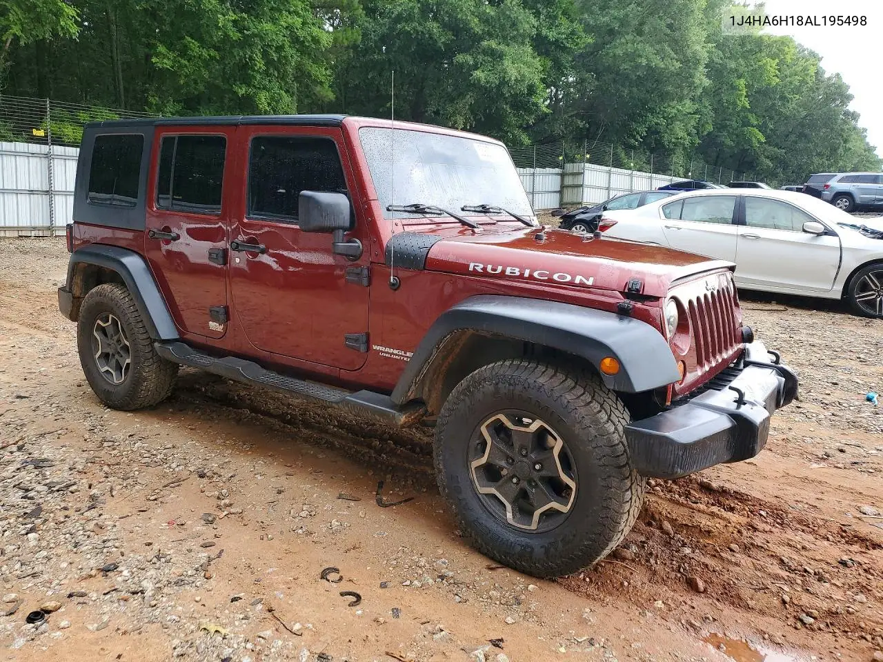 2010 Jeep Wrangler Unlimited Rubicon VIN: 1J4HA6H18AL195498 Lot: 56863006