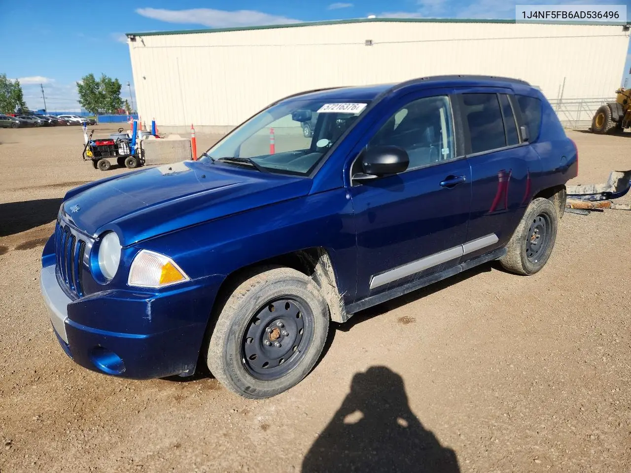2010 Jeep Compass Limited VIN: 1J4NF5FB6AD536496 Lot: 57216376