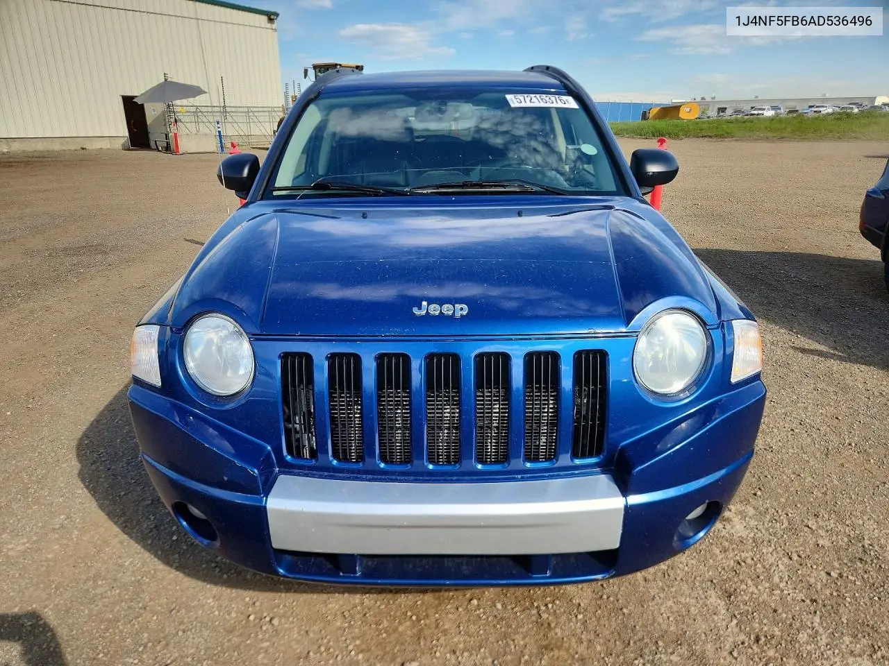2010 Jeep Compass Limited VIN: 1J4NF5FB6AD536496 Lot: 57216376