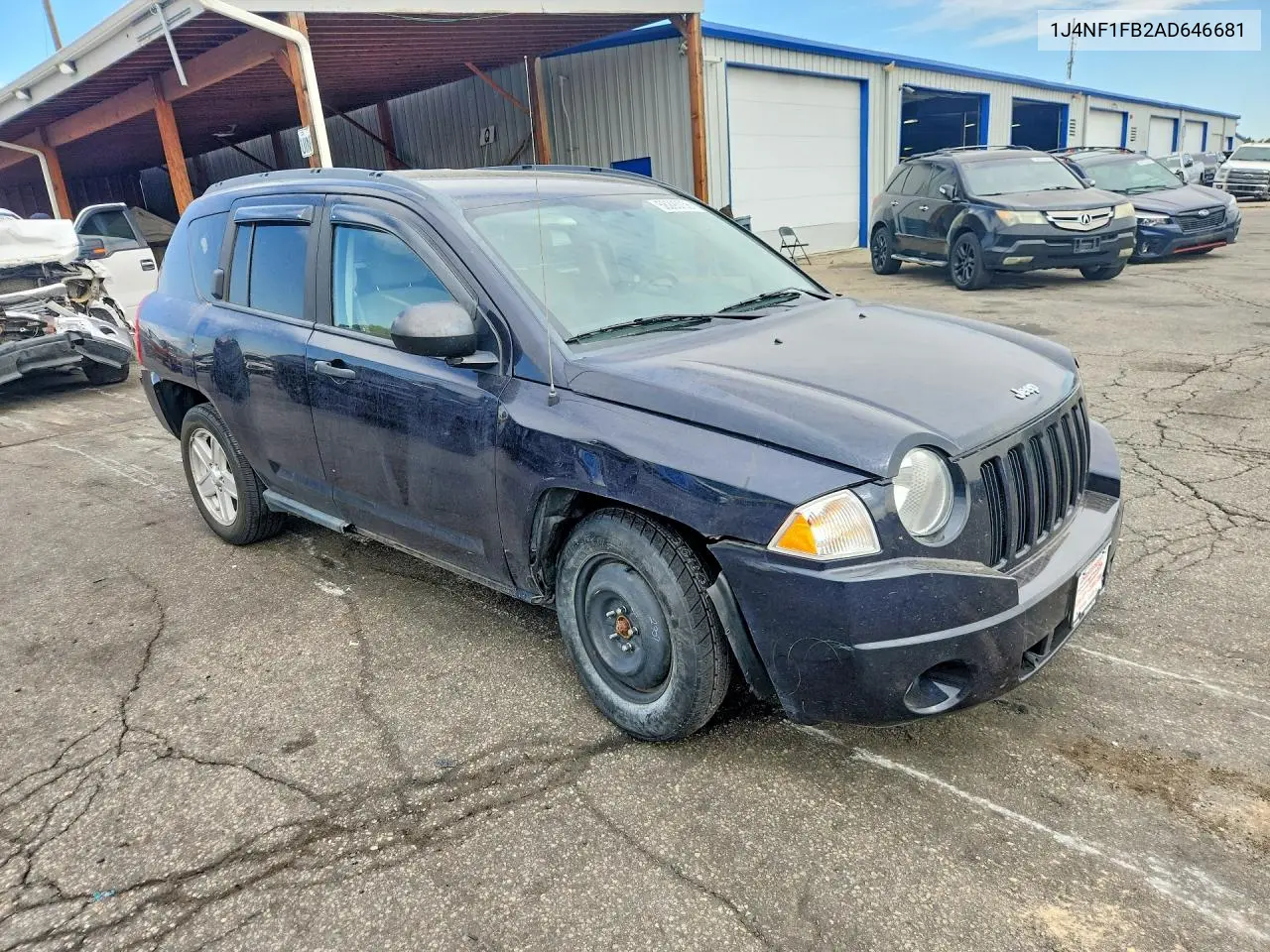 2010 Jeep Compass Sport VIN: 1J4NF1FB2AD646681 Lot: 58293736