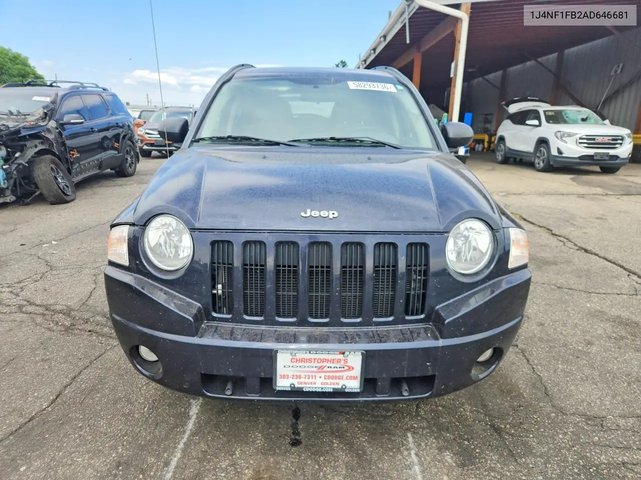 2010 Jeep Compass Sport VIN: 1J4NF1FB2AD646681 Lot: 58293736