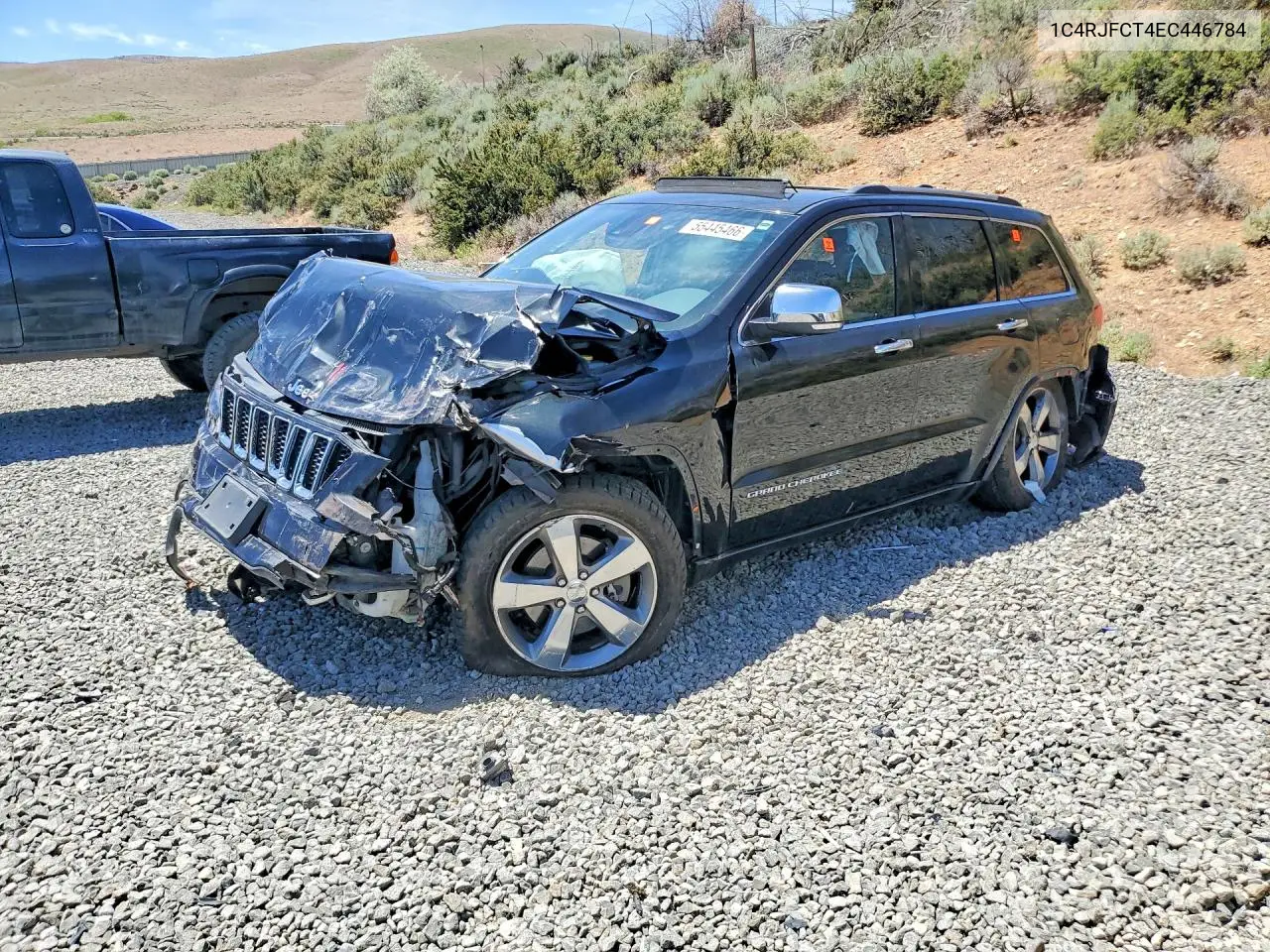 2014 Jeep Grand Cherokee Overland VIN: 1C4RJFCT4EC446784 Lot: 55445466