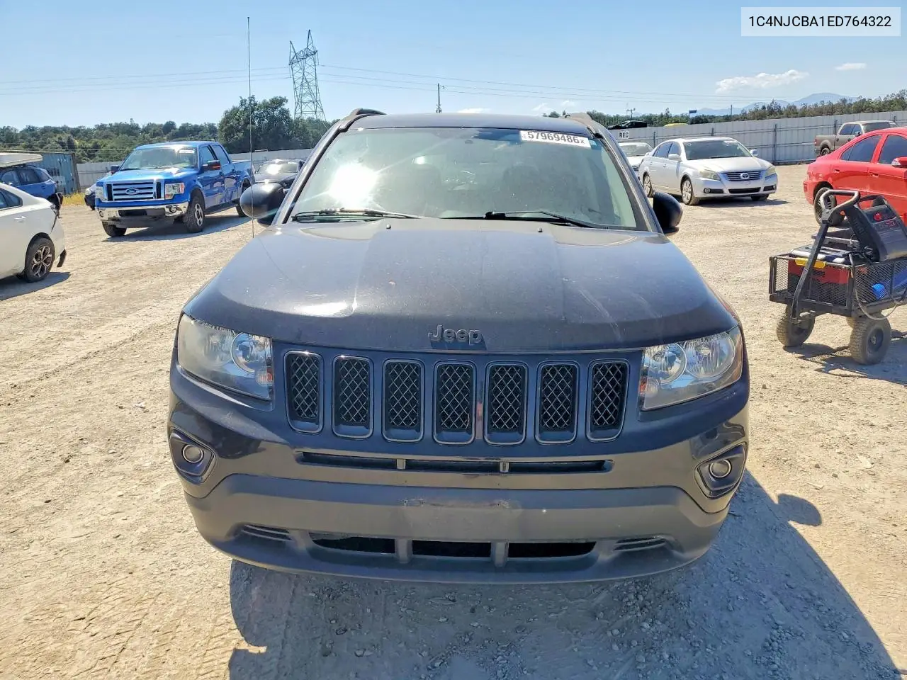 2014 Jeep Compass Sport VIN: 1C4NJCBA1ED764322 Lot: 57969486