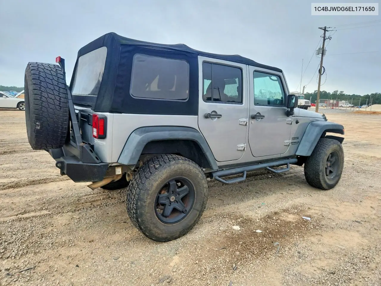 2014 Jeep Wrangler Unlimited Sport VIN: 1C4BJWDG6EL171650 Lot: 58118936