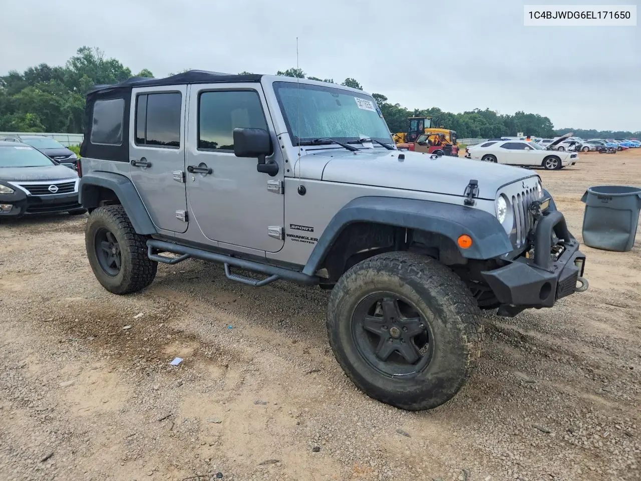 2014 Jeep Wrangler Unlimited Sport VIN: 1C4BJWDG6EL171650 Lot: 58118936