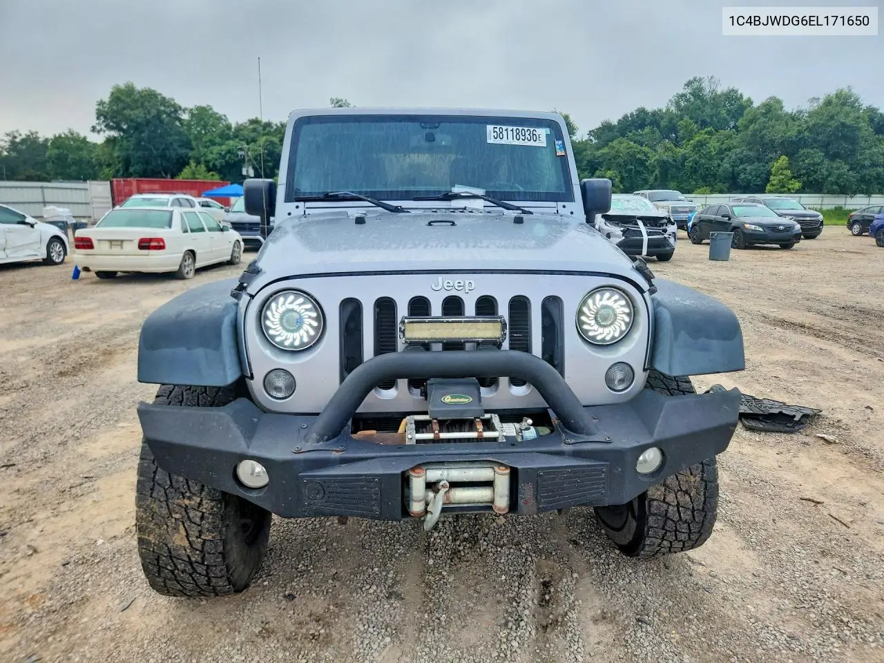 2014 Jeep Wrangler Unlimited Sport VIN: 1C4BJWDG6EL171650 Lot: 58118936