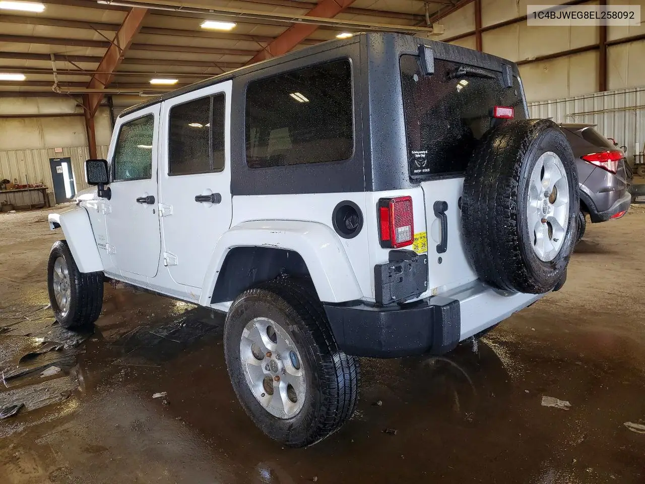 2014 Jeep Wrangler Unlimited Sahara VIN: 1C4BJWEG8EL258092 Lot: 60822236