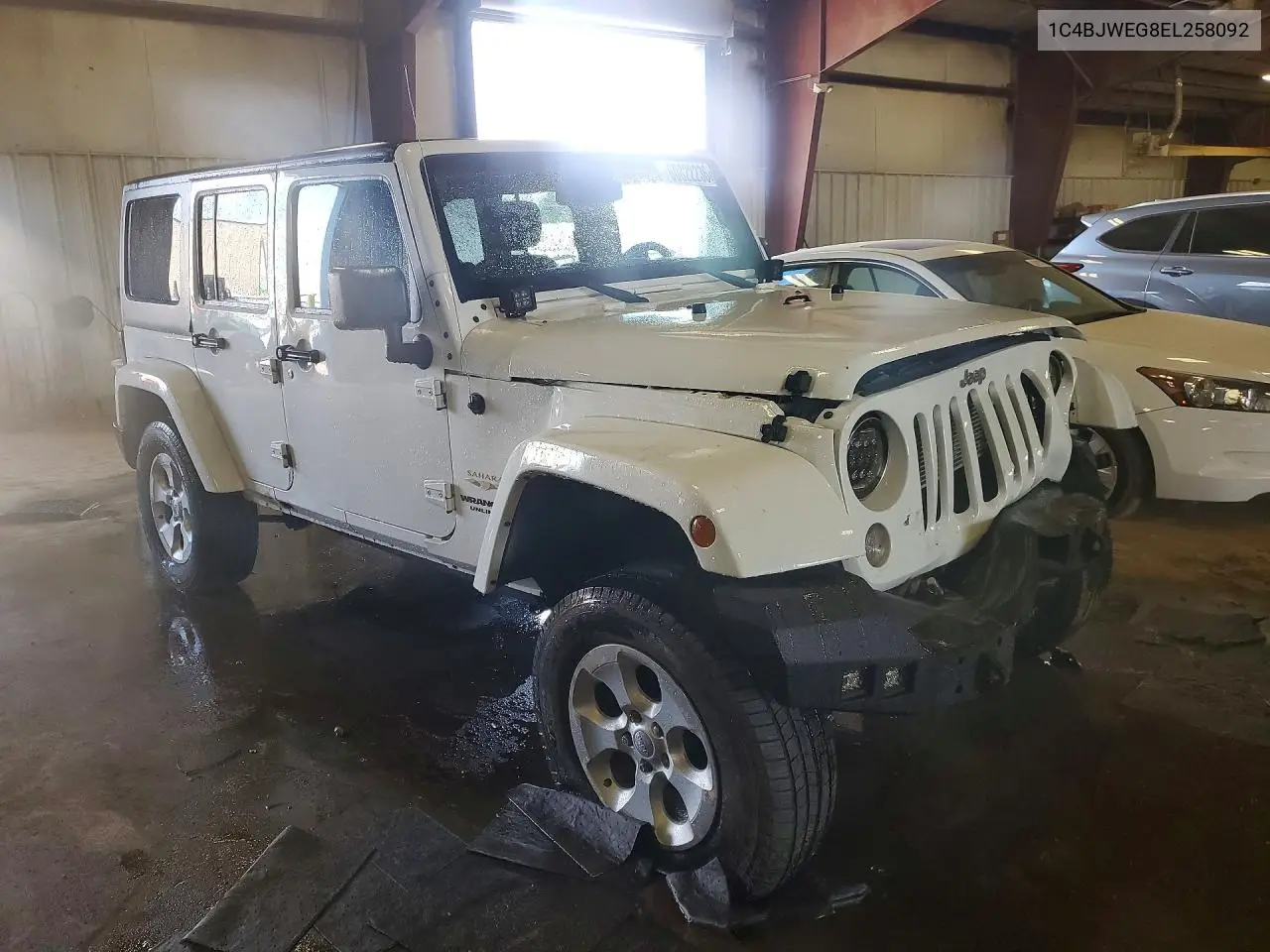 2014 Jeep Wrangler Unlimited Sahara VIN: 1C4BJWEG8EL258092 Lot: 60822236