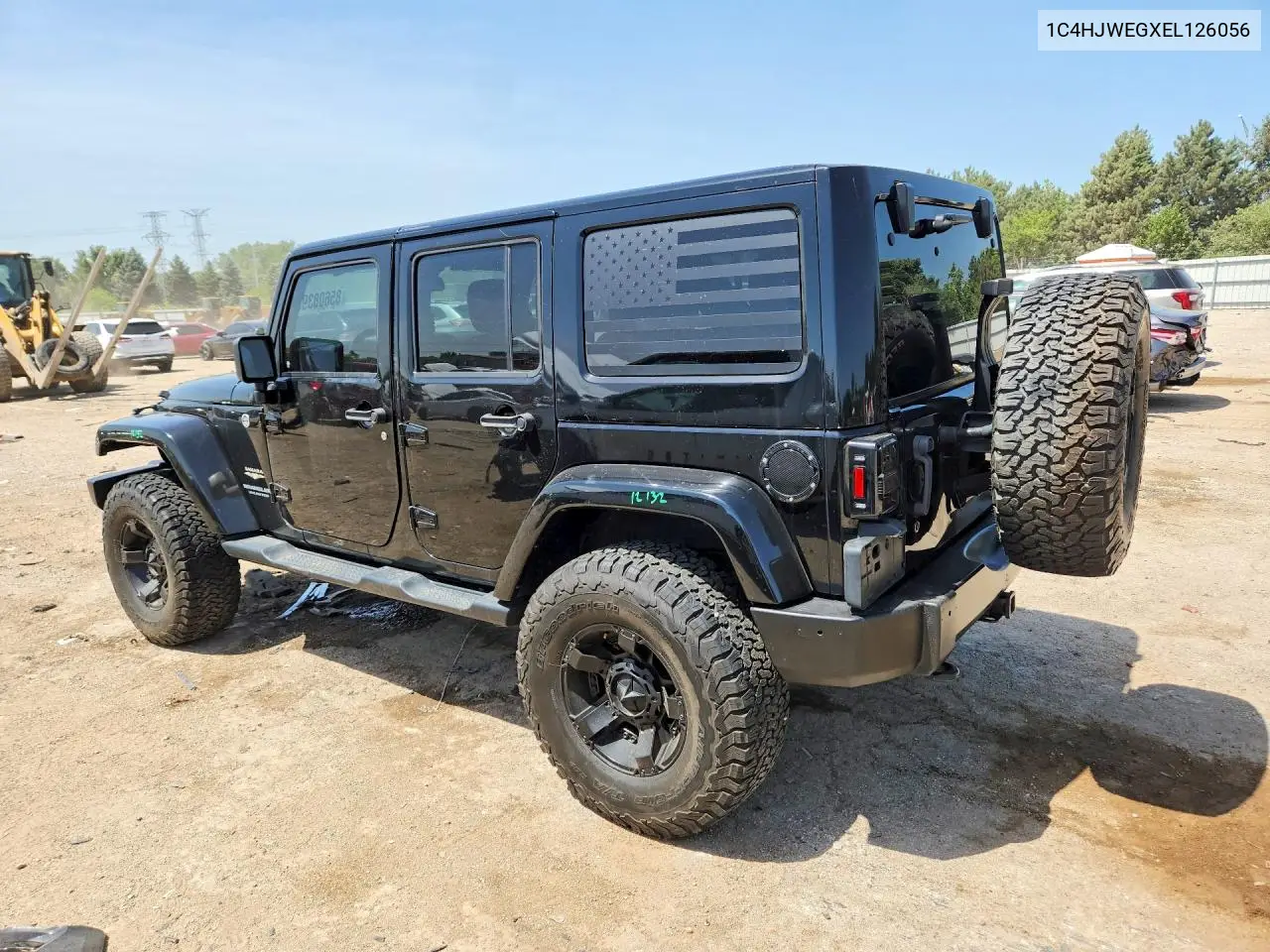 2014 Jeep Wrangler Unlimited Sahara VIN: 1C4HJWEGXEL126056 Lot: 85608395