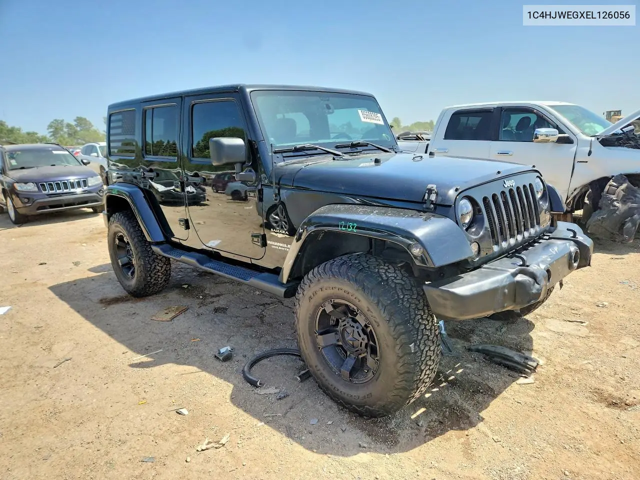 2014 Jeep Wrangler Unlimited Sahara VIN: 1C4HJWEGXEL126056 Lot: 85608395