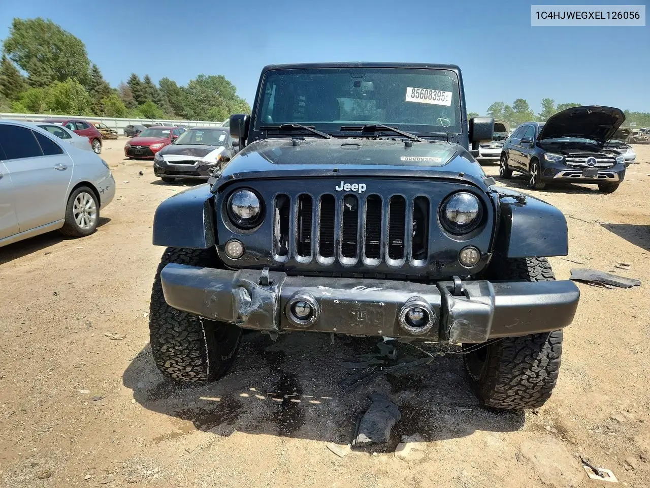 2014 Jeep Wrangler Unlimited Sahara VIN: 1C4HJWEGXEL126056 Lot: 85608395