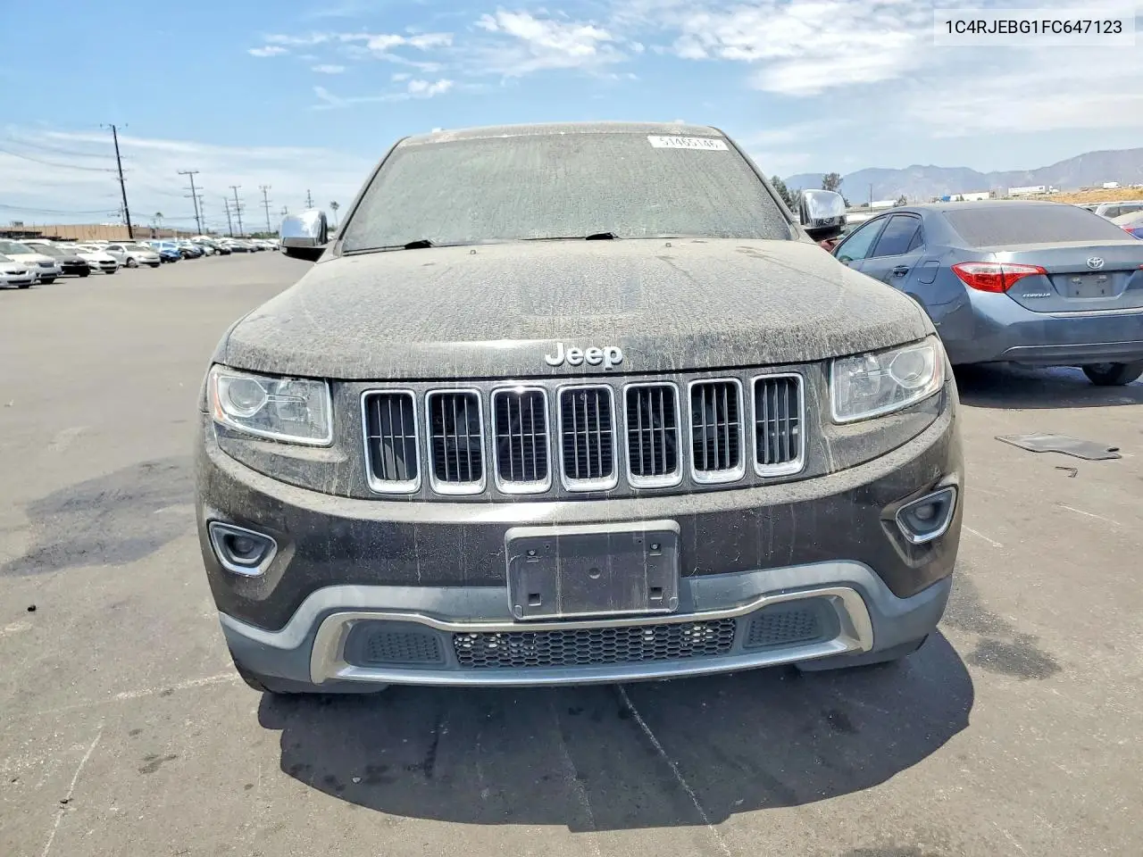 2015 Jeep Grand Cherokee Limited VIN: 1C4RJEBG1FC647123 Lot: 51465146