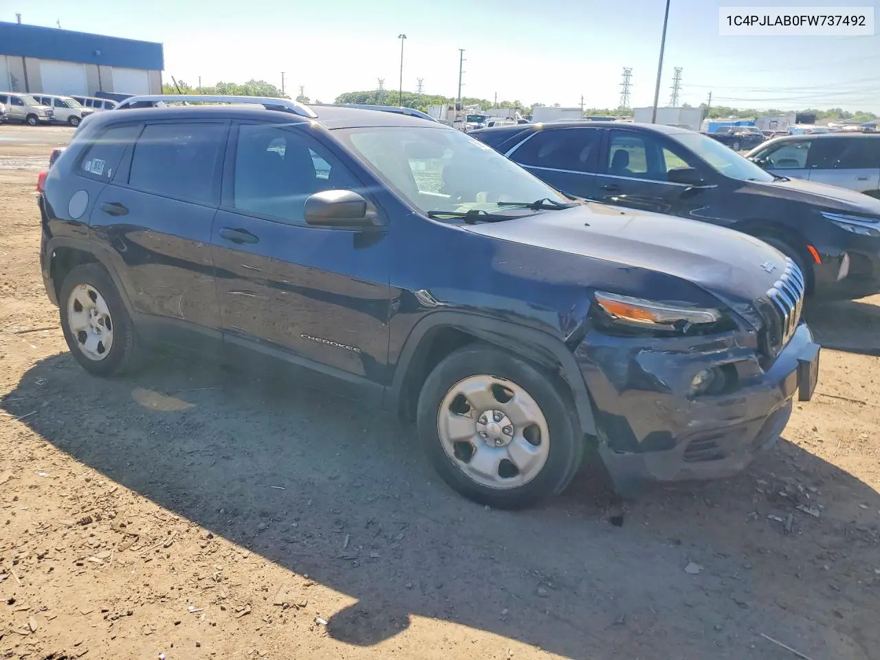 2015 Jeep Cherokee Sport VIN: 1C4PJLAB0FW737492 Lot: 56067586
