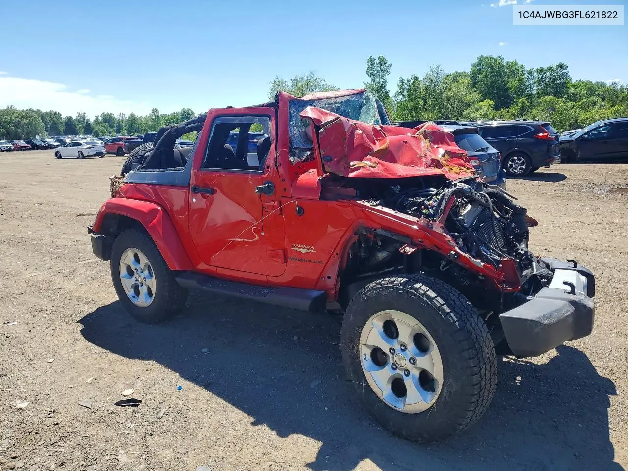 2015 Jeep Wrangler Sahara VIN: 1C4AJWBG3FL621822 Lot: 56437146