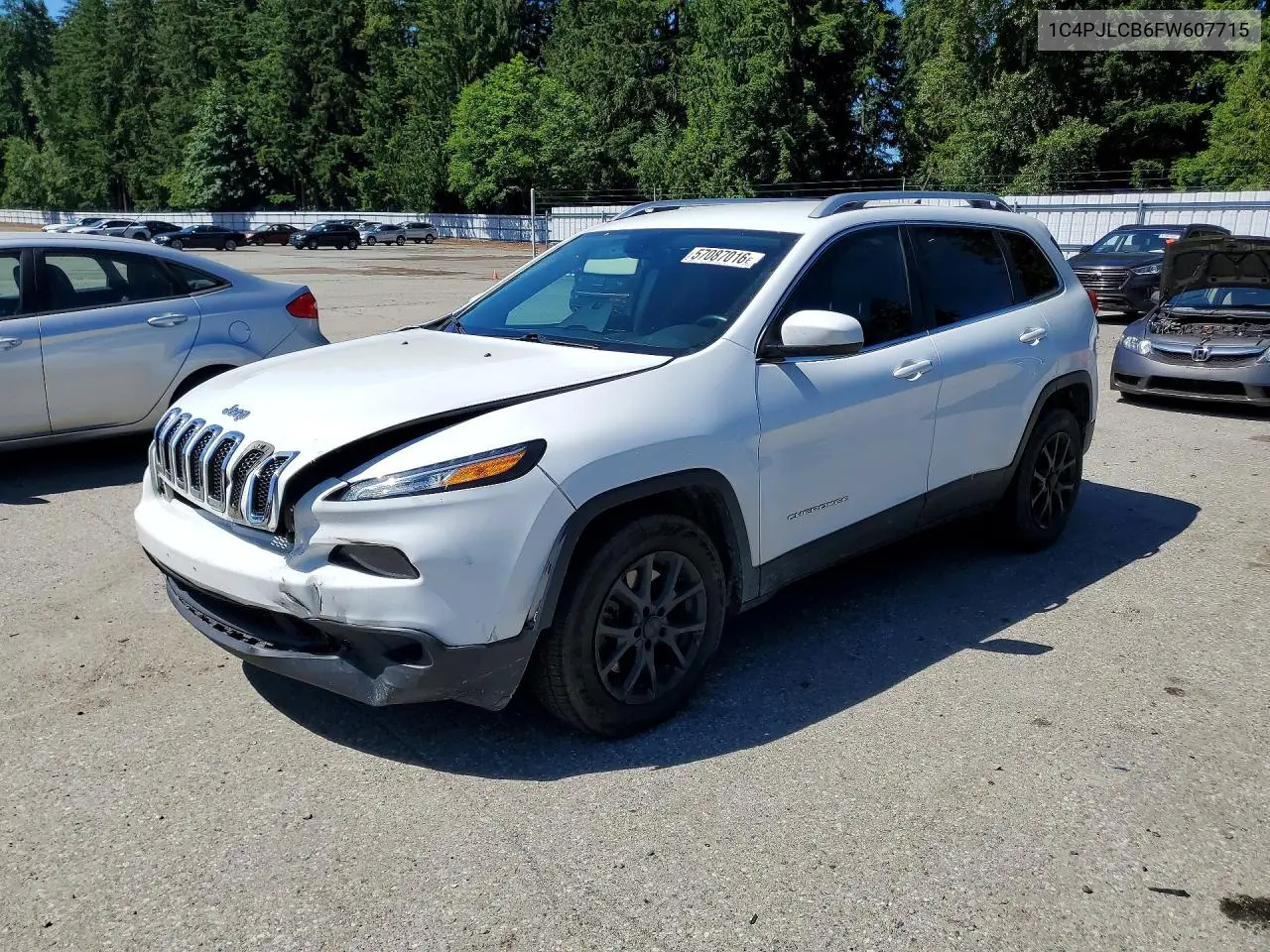 2015 Jeep Cherokee Latitude VIN: 1C4PJLCB6FW607715 Lot: 57087016