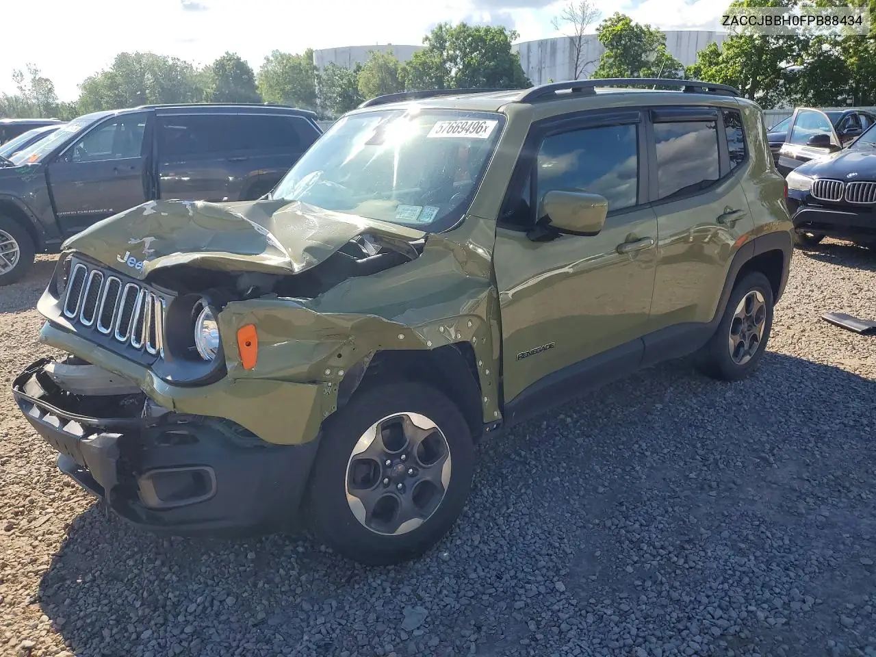2015 Jeep Renegade Latitude VIN: ZACCJBBH0FPB88434 Lot: 57669496