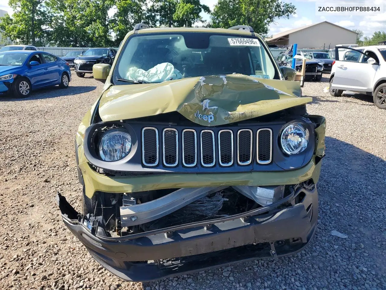 2015 Jeep Renegade Latitude VIN: ZACCJBBH0FPB88434 Lot: 57669496