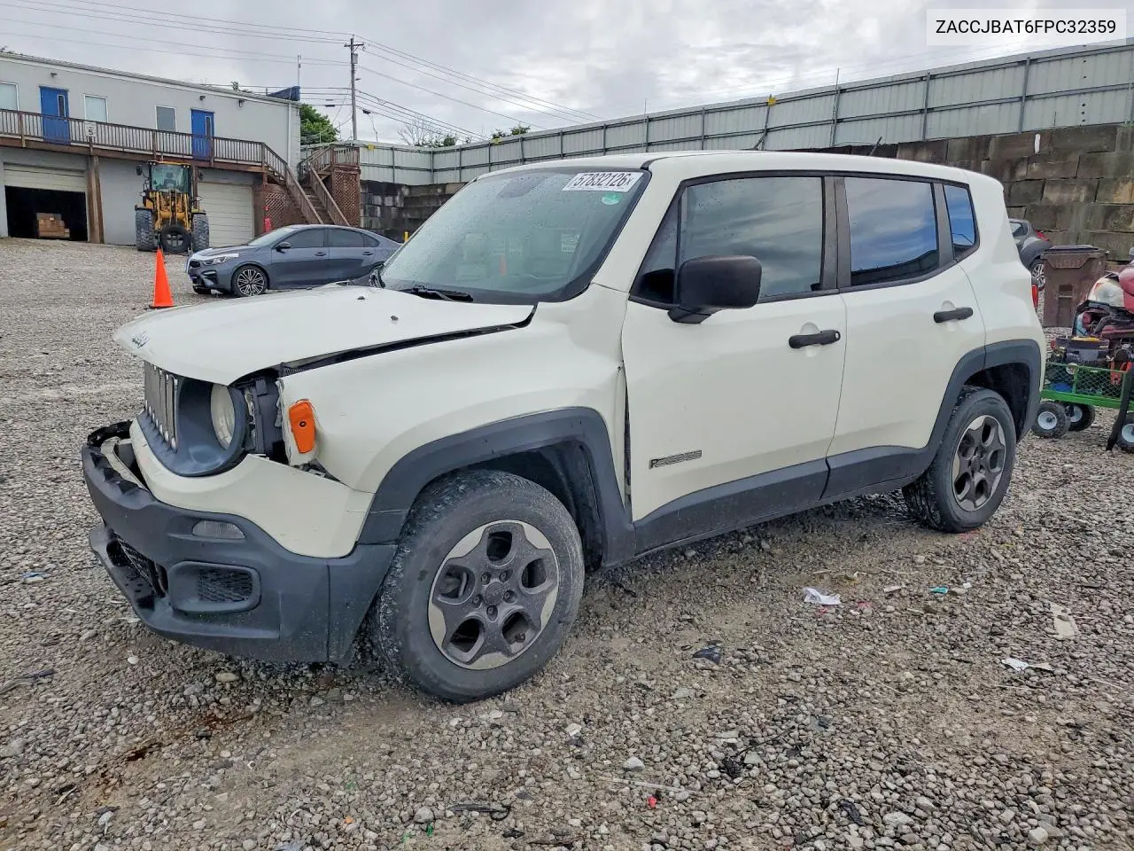 2015 Jeep Renegade Sport VIN: ZACCJBAT6FPC32359 Lot: 57832126