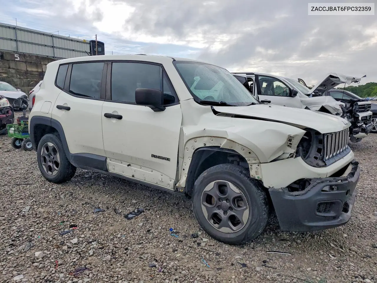 2015 Jeep Renegade Sport VIN: ZACCJBAT6FPC32359 Lot: 57832126