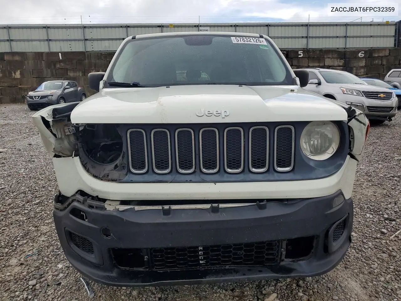 2015 Jeep Renegade Sport VIN: ZACCJBAT6FPC32359 Lot: 57832126
