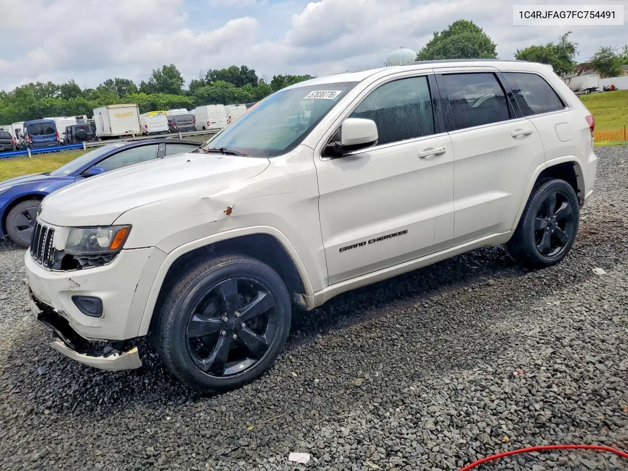 2015 Jeep Grand Cherokee Laredo VIN: 1C4RJFAG7FC754491 Lot: 57838776