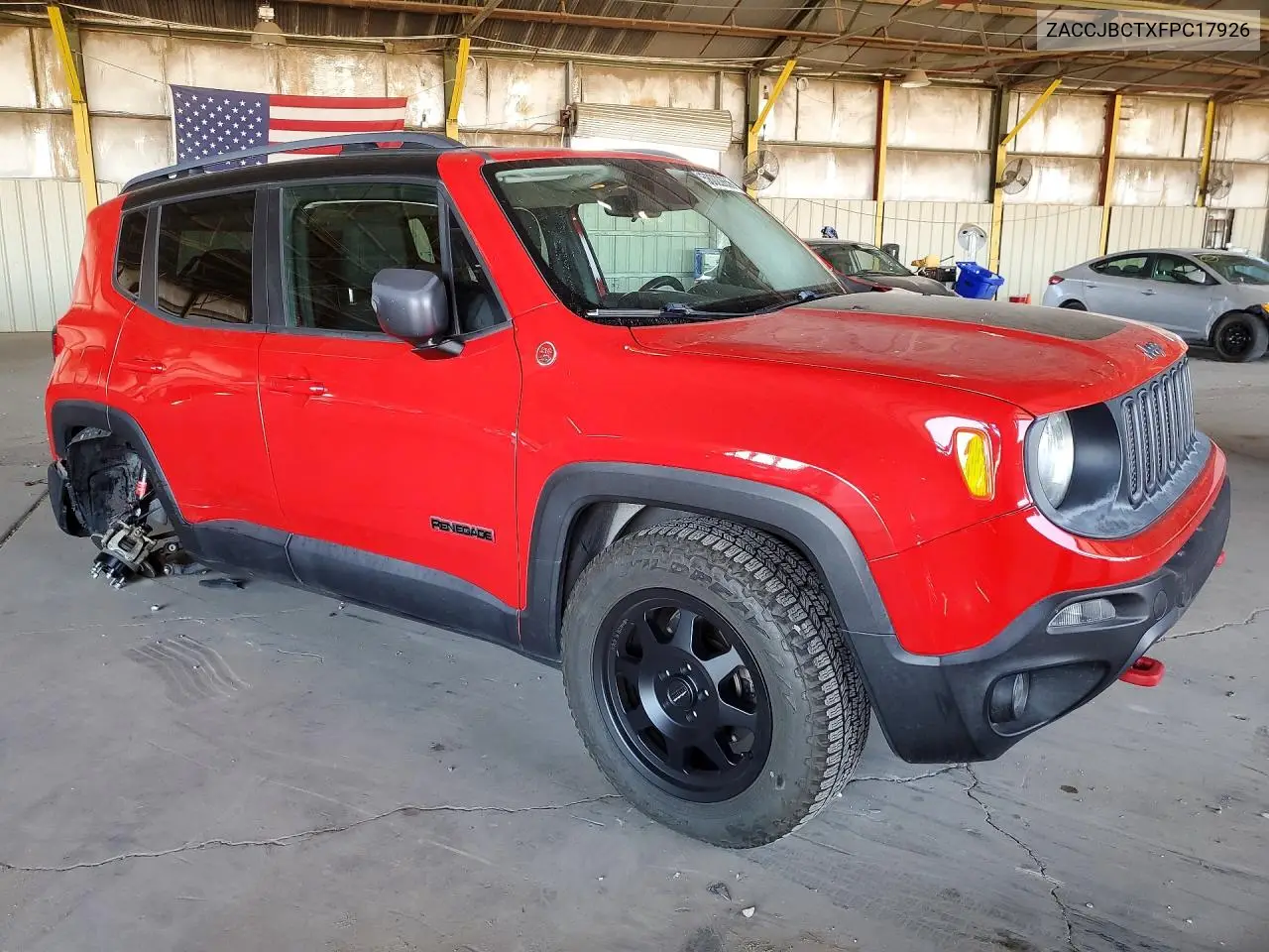 2015 Jeep Renegade Trailhawk VIN: ZACCJBCTXFPC17926 Lot: 58022656