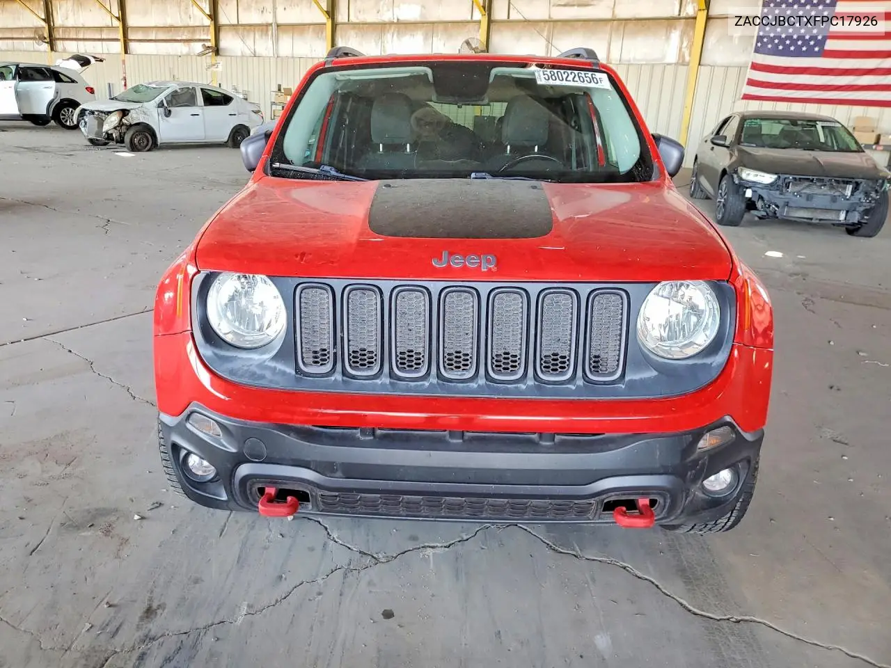 2015 Jeep Renegade Trailhawk VIN: ZACCJBCTXFPC17926 Lot: 58022656