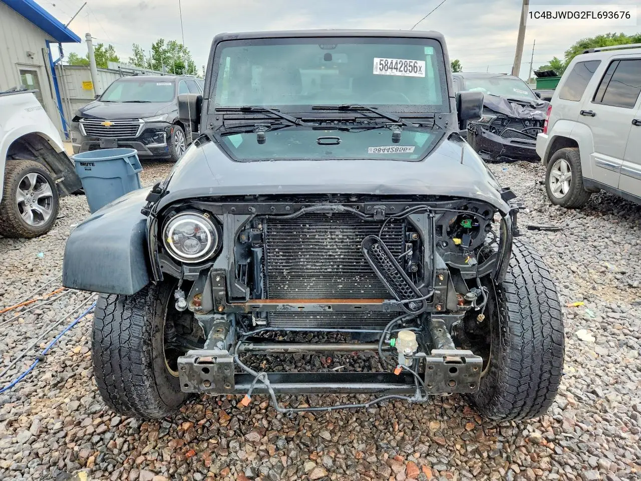 2015 Jeep Wrangler Unlimited Sport VIN: 1C4BJWDG2FL693676 Lot: 58442856