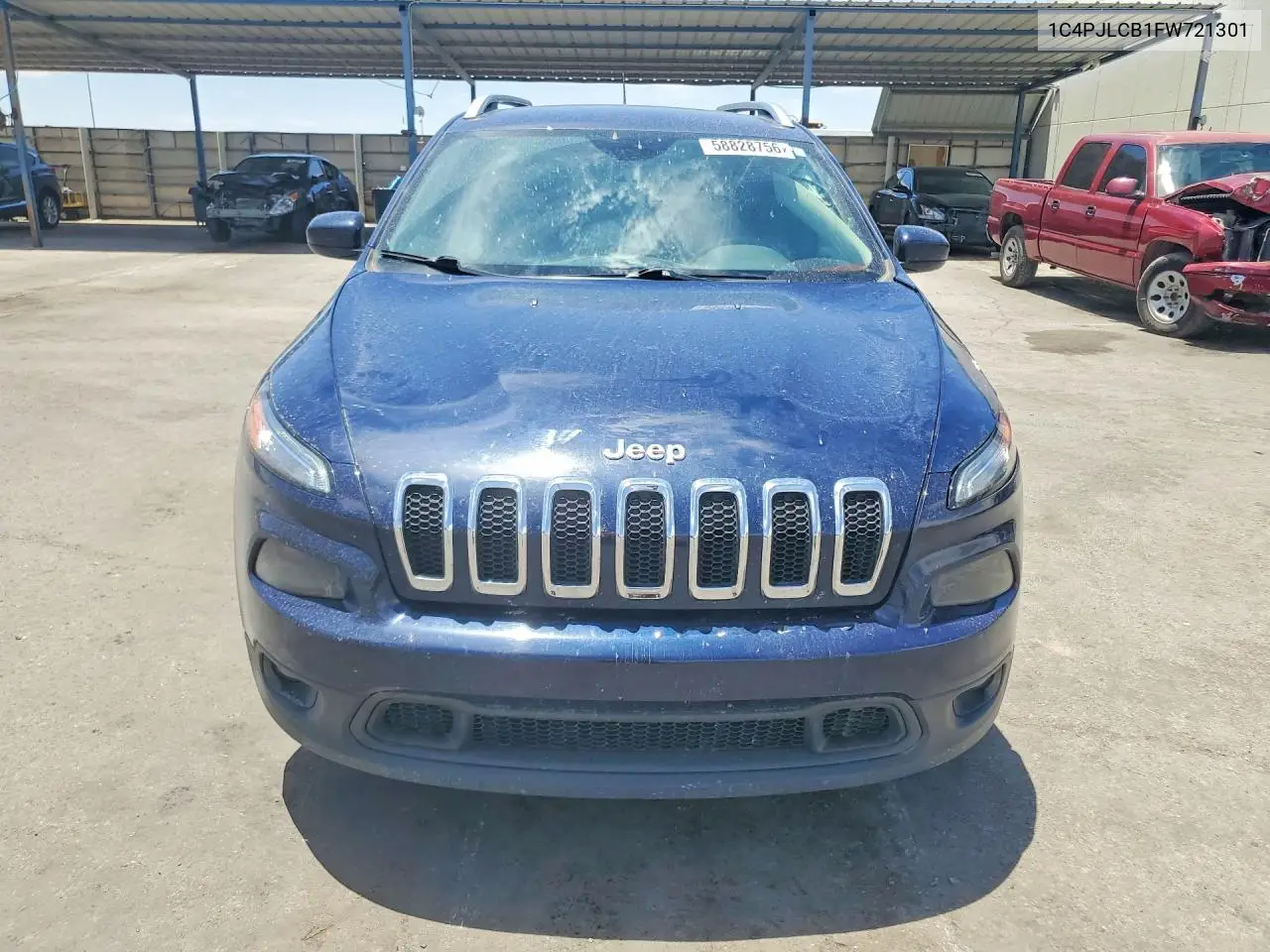 2015 Jeep Cherokee Latitude VIN: 1C4PJLCB1FW721301 Lot: 58828756