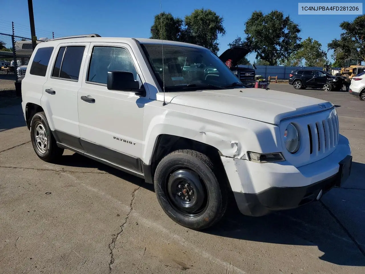 2015 Jeep Patriot Sport VIN: 1C4NJPBA4FD281206 Lot: 61723386