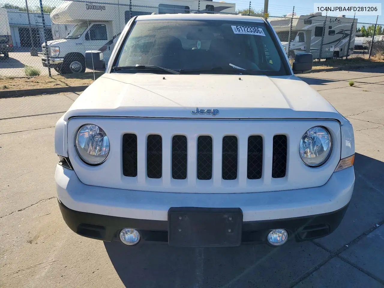 2015 Jeep Patriot Sport VIN: 1C4NJPBA4FD281206 Lot: 61723386