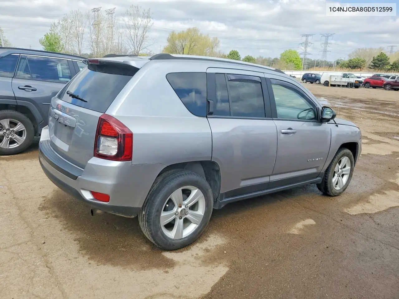2016 Jeep Compass Sport VIN: 1C4NJCBA8GD512599 Lot: 50306936