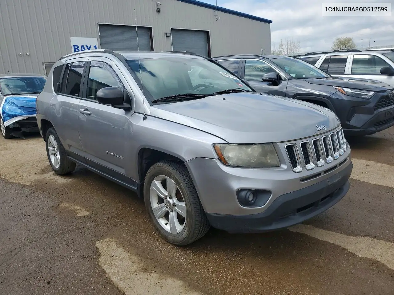 2016 Jeep Compass Sport VIN: 1C4NJCBA8GD512599 Lot: 50306936
