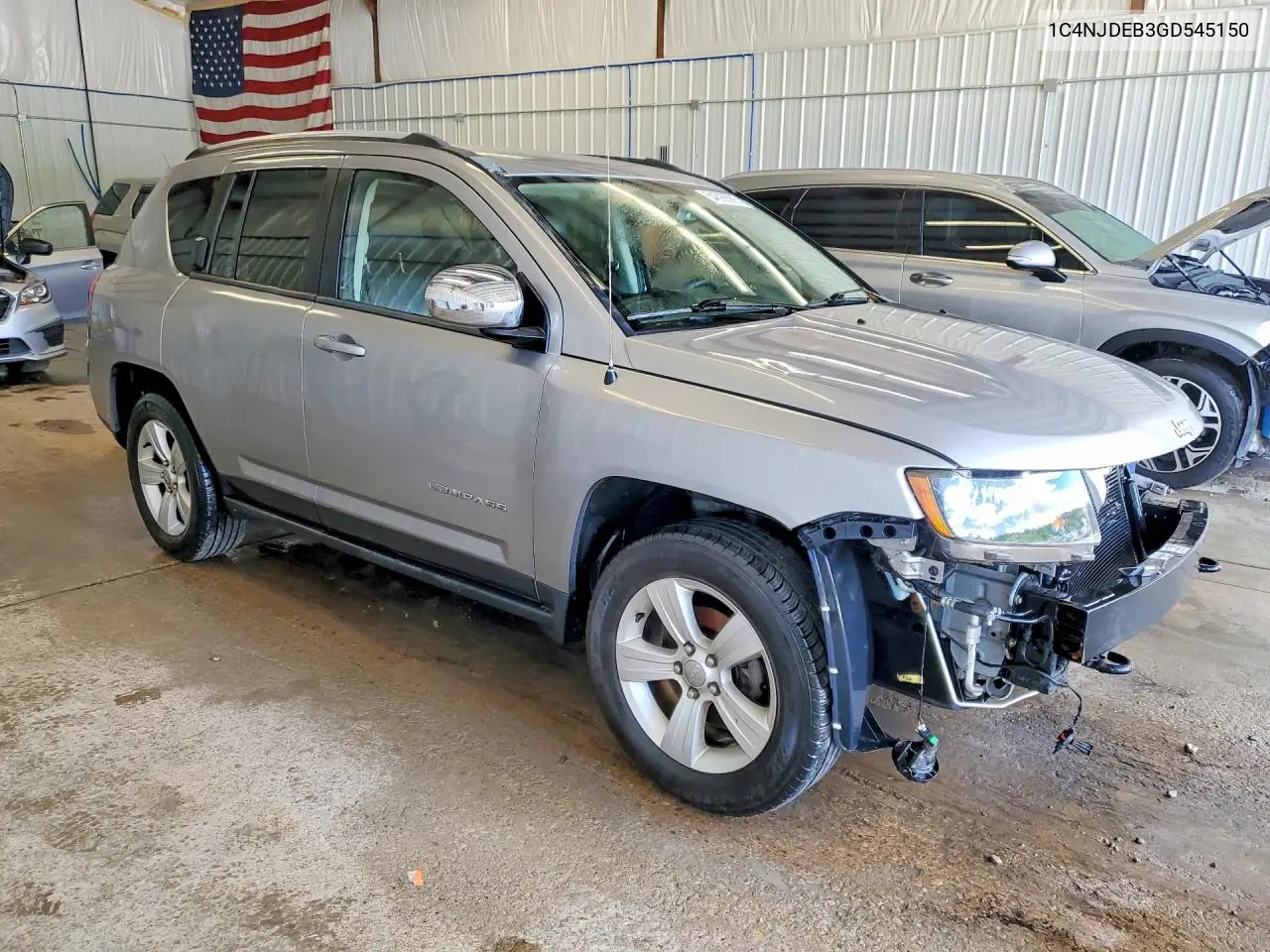 2016 Jeep Compass Latitude VIN: 1C4NJDEB3GD545150 Lot: 54599266