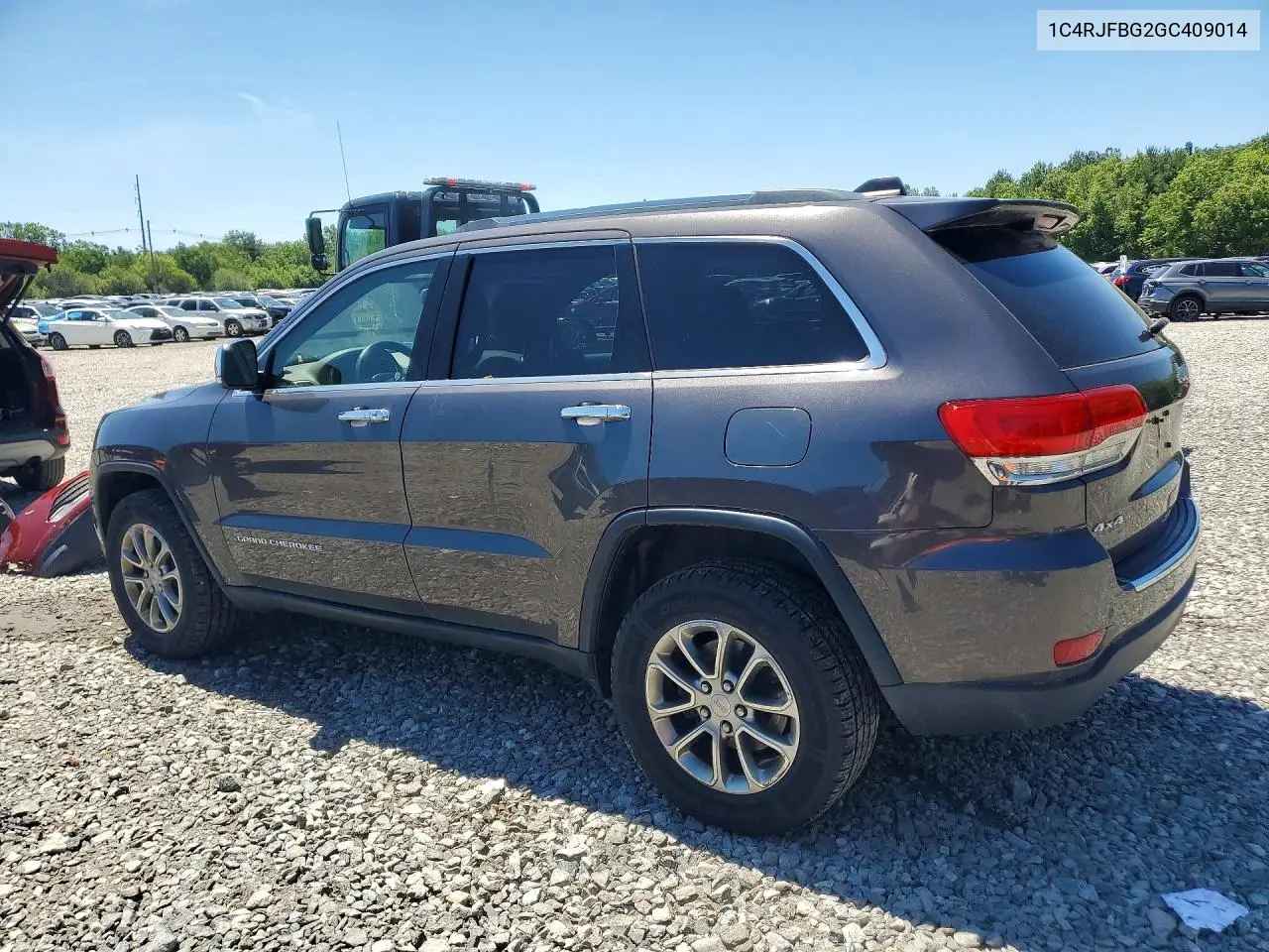 2016 Jeep Grand Cherokee Limited VIN: 1C4RJFBG2GC409014 Lot: 56843106