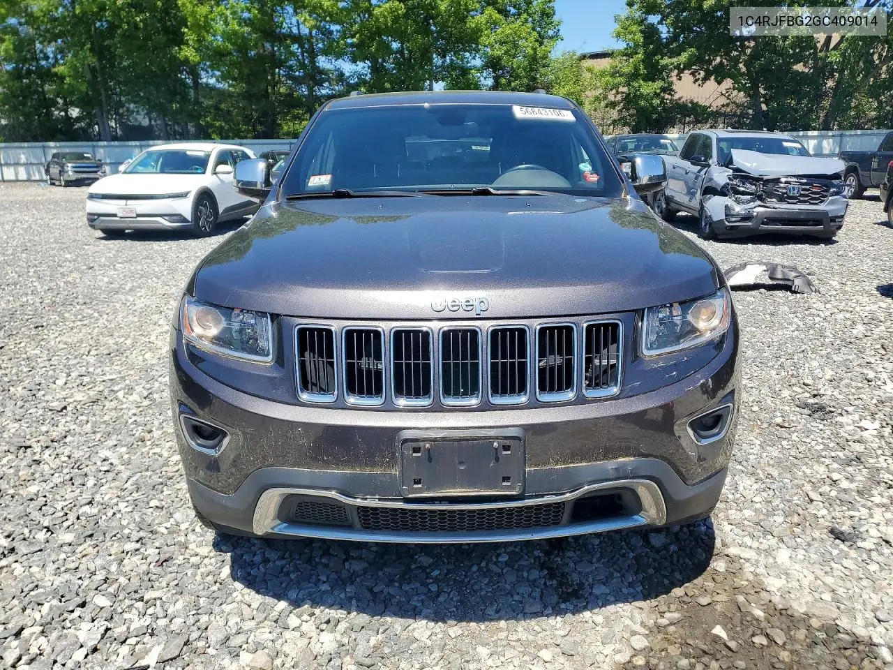 2016 Jeep Grand Cherokee Limited VIN: 1C4RJFBG2GC409014 Lot: 56843106