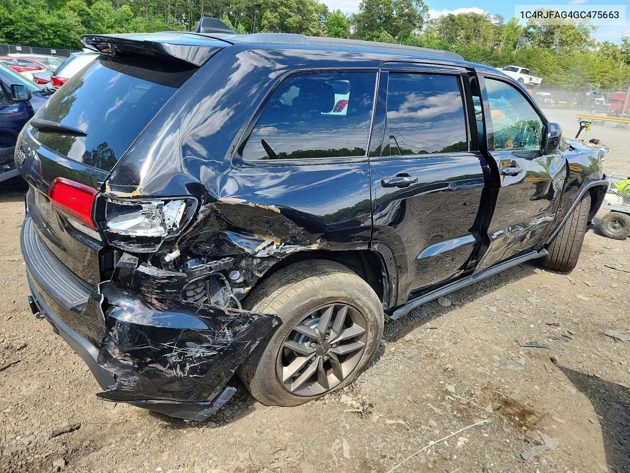 2016 Jeep Grand Cherokee Laredo VIN: 1C4RJFAG4GC475663 Lot: 57447526