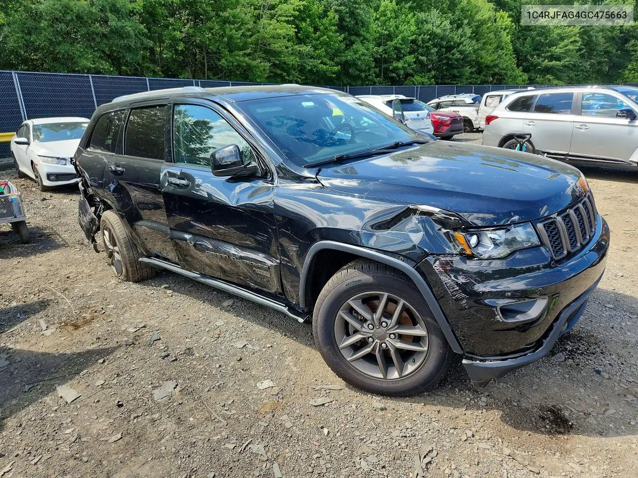 2016 Jeep Grand Cherokee Laredo VIN: 1C4RJFAG4GC475663 Lot: 57447526