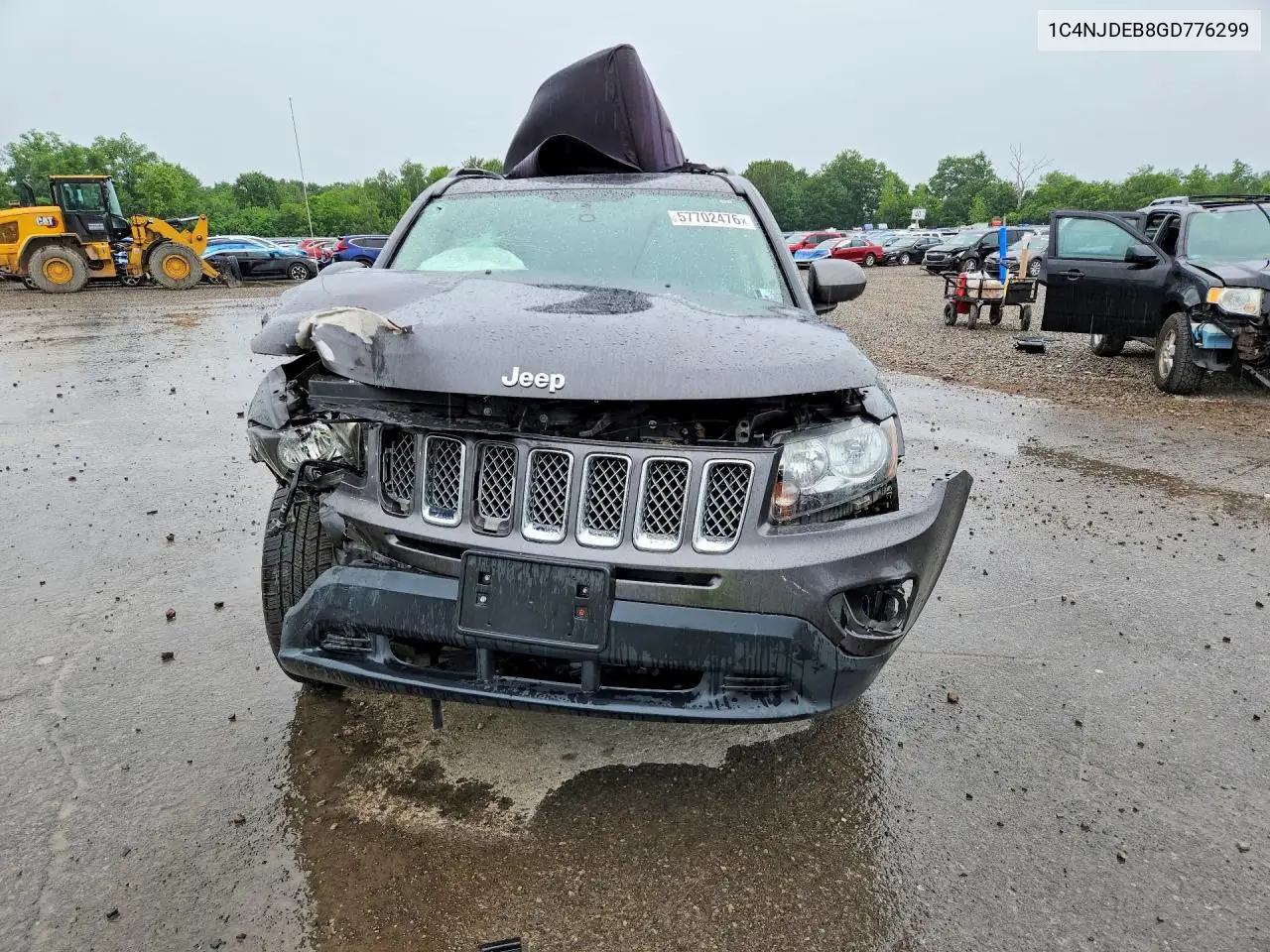 2016 Jeep Compass Latitude VIN: 1C4NJDEB8GD776299 Lot: 57702476