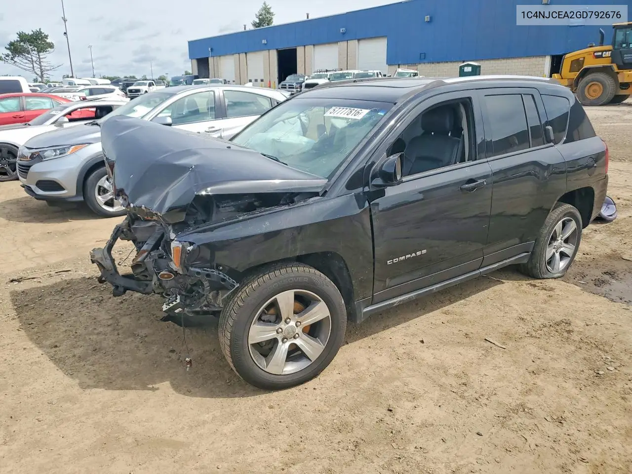 2016 Jeep Compass Latitude VIN: 1C4NJCEA2GD792676 Lot: 57777816