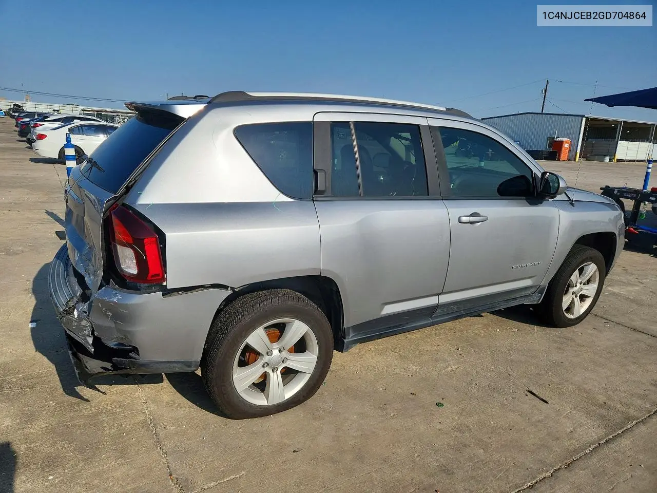 2016 Jeep Compass Latitude VIN: 1C4NJCEB2GD704864 Lot: 57945156