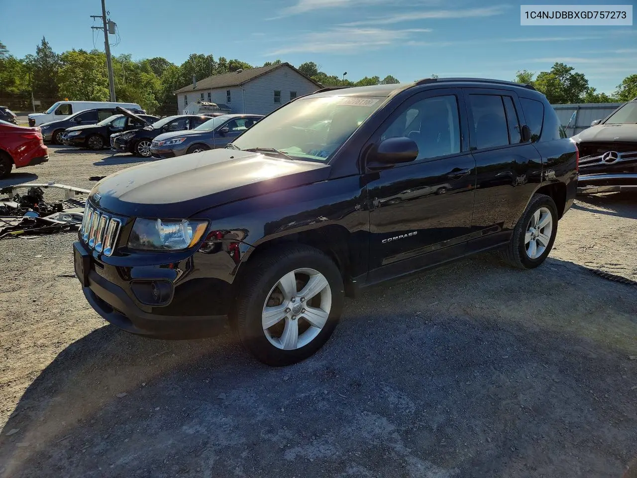 2016 Jeep Compass Sport VIN: 1C4NJDBBXGD757273 Lot: 58276116